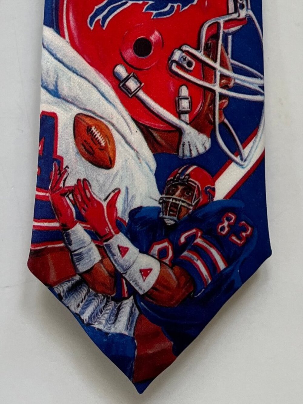 Men's Vintage 90s Original Ralph Marlin Buffalo Bills Neck Tie USA Football 1990